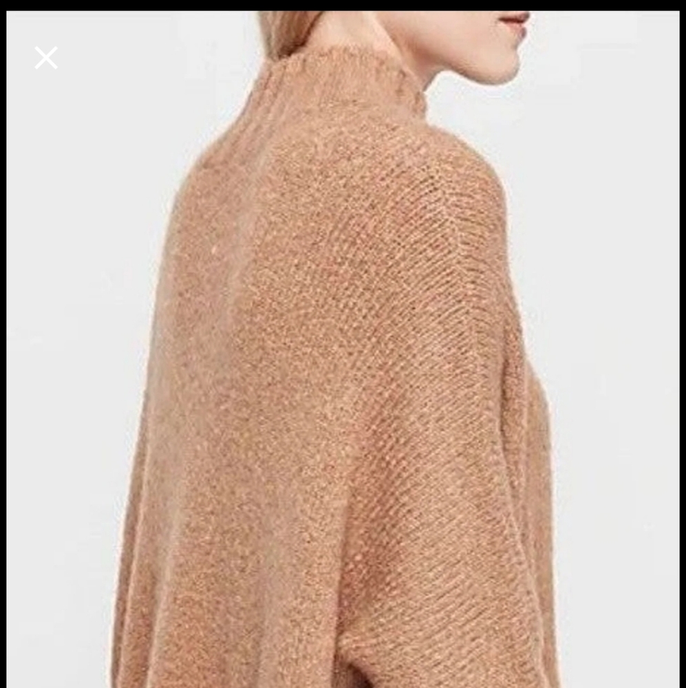 Express Mock Neck Poncho Sweater